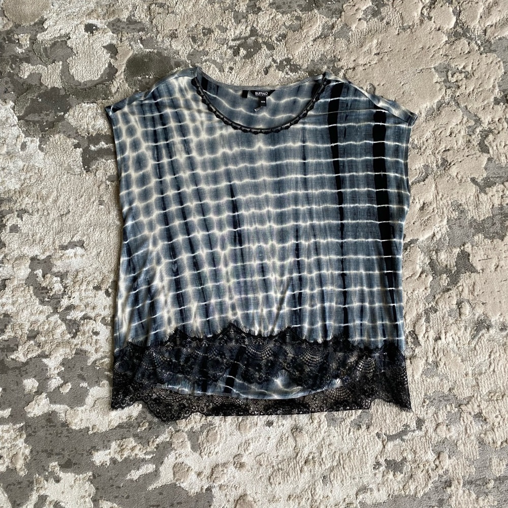 Buffalo David Bitton Navy Tie Dye Tee
